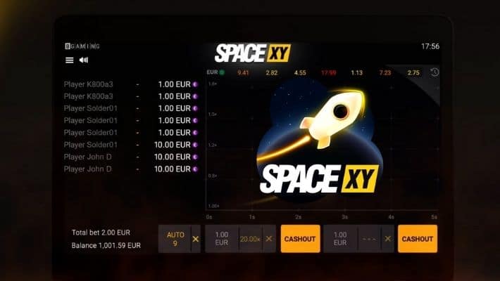 Game Bitcoin.com Merilis Space XY, Game Crash Pertamanya